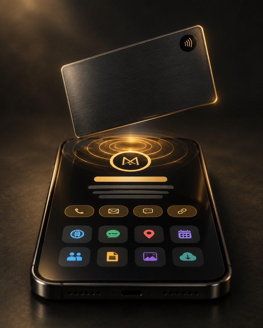 Metalna NFC kartica otvara digitalni profil na telefonu